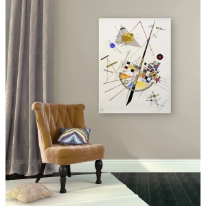 Wall art print and canvas. Wassily Kandinsky, Delicate Tension