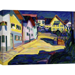 Cuadro abstracto en canvas. Kandinsky, Murnau Burggrabenstrasse