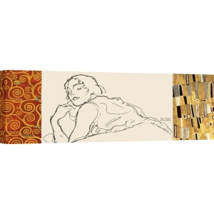 Tableau sur toile. Gustav Klimt, Deco Woman II