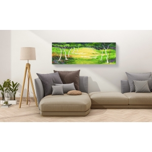 Wall art print and canvas. Lucas, Green forest