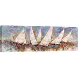 Wall art print and canvas. Luigi Florio, Morning regatta
