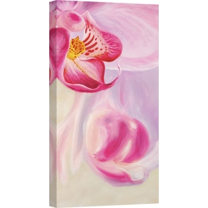 Leinwanddruck mit modernen Blumen. Purple Orchids III