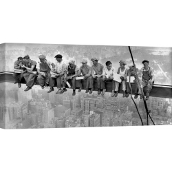 Tableau sur toile. Charles C. Ebbets, Ouvriers de New York déjeunant sur Une Poutre, 1932 (détail)