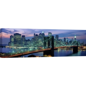 Tableau sur toile. Pont de Brooklyn et skyline de New York