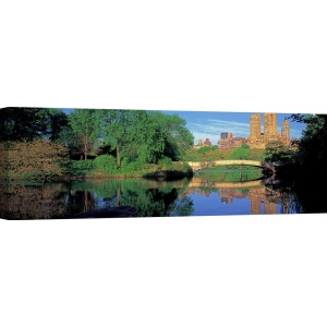 Wall art print and canvas. Berenholtz, Bow Bridge and Central Park West View, New York