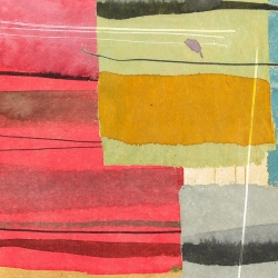 Cuadro abstracto geometrico en canvas. Viola Bertel, Straight Away I