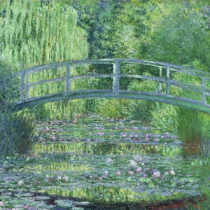 Leinwandbilder. Claude Monet, Teich mit Seerosen, grüne Harmonie
