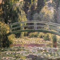 Leinwandbilder. Claude Monet, Die japanische Brücke, Giverny