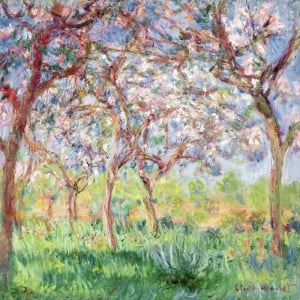 Cuadro en canvas. Claude Monet, Primavera en Giverny