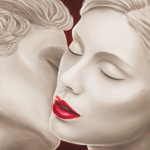 Wall art print and canvas. Eleanor Setti, Eternal Lovers (detail)