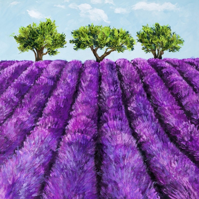 Wall art print and canvas. Massimo Germani, Lavender
