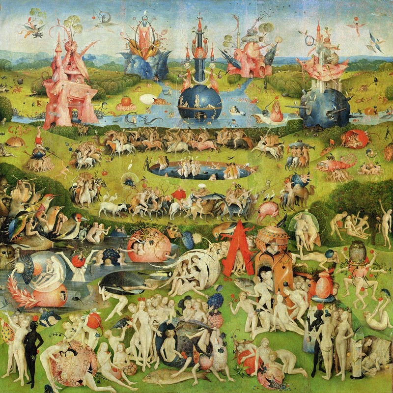 Tableau sur toile. Bosch, Le jardin des délices terrestres II
