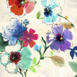 Cuadros de flores modernos en canvas. Michelle Clair, Flora I
