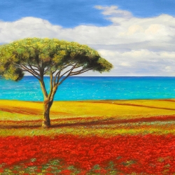 Leinwandbilder Landschaft. Angelo Masera, Mittelmeerlandschaft 1