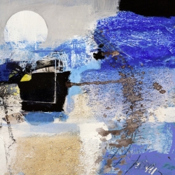 Cuadro abstracto en canvas. Arthur Pima, Moonlight (detalle)