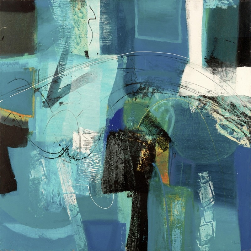 Cuadro abstracto moderno en canvas. Maurizio Piovan, Transparencias
