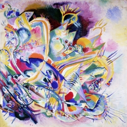 Quadro, stampa su tela. Wassily Kandinsky, Improvisation Painting