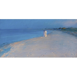 Tableau sur toile. Peder Severin Krøyer, Soirée d'été à South Beach