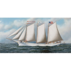 Cuadros marinos en canvas. Three Masted Schooner 'Andrew C. Pierce'