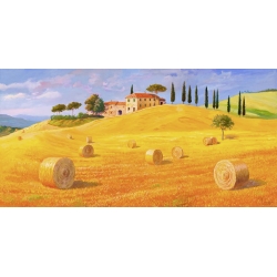 Cuadros de paisajes en canvas. Galasso, Colinas en Toscana
