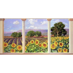 Wall art print and canvas. Andrea Del Missier, Window on the Sunflowers