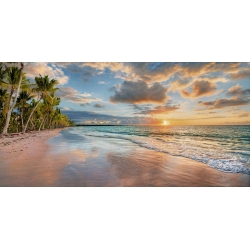 Leinwandbilder. Strand bei Sonnenuntergang, Maui, Hawaii