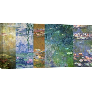 Wall art print and canvas. Claude Monet, Monet Deco – Waterlilies IV