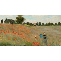 Quadro, stampa su tela. Claude Monet, Papaveri (dettaglio)