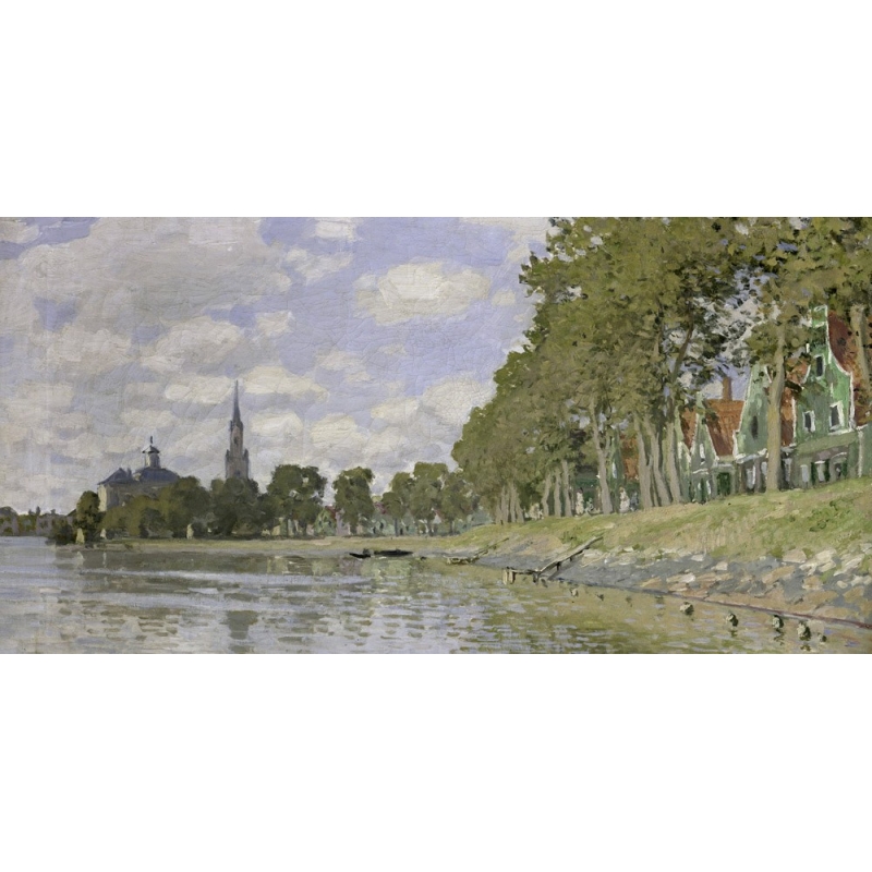 Cuadro en canvas. Claude Monet, Zaandam, Holanda (detalle)