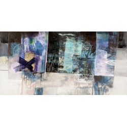 Cuadro abstracto moderno en canvas. Giuliano Censini, Cielos y océanos