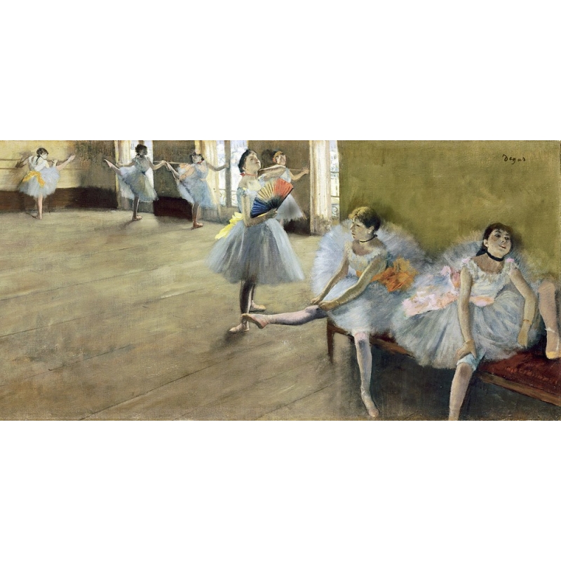 Cuadros bailarinas en canvas. Edgar Degas, Escuela de Ballet (detalle)
