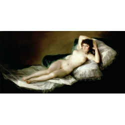 Wall art print and canvas. Francisco Goya, La Maja desnuda