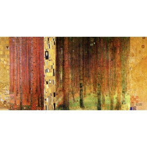 Tableau sur toile. Gustav Klimt, Klimt Patterns – Forêt I