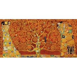 Tableau sur toile. Gustav Klimt, L'Arbre de la Vie (Red Variation)