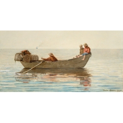 Tableau sur toile. Winslow Homer, Three Boys in a Dory 