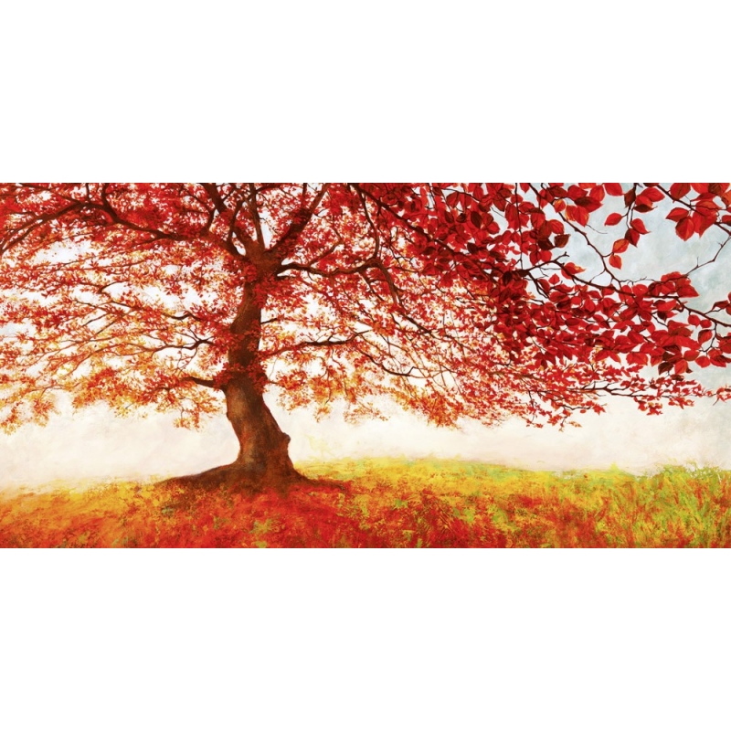 Leinwandbilder mit Bäume. Jan Eelder, Rote Blätter