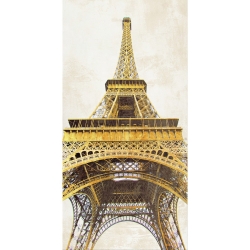 Cuadro Paris en canvas. Joannoo, Torre Eiffel (oro)