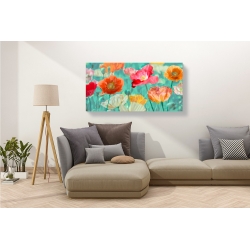 Wall art print and canvas. Cynthia Ann, Poppies in bloom