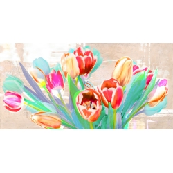Tableau sur toile. Kelly Parr, Rêve de tulipes 