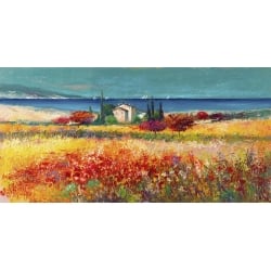 Cuadros de paisajes de campo en canvas. Florio, Sueño mediterraneo
