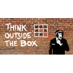 Street Art Leinwandbilder. Think outside of the box