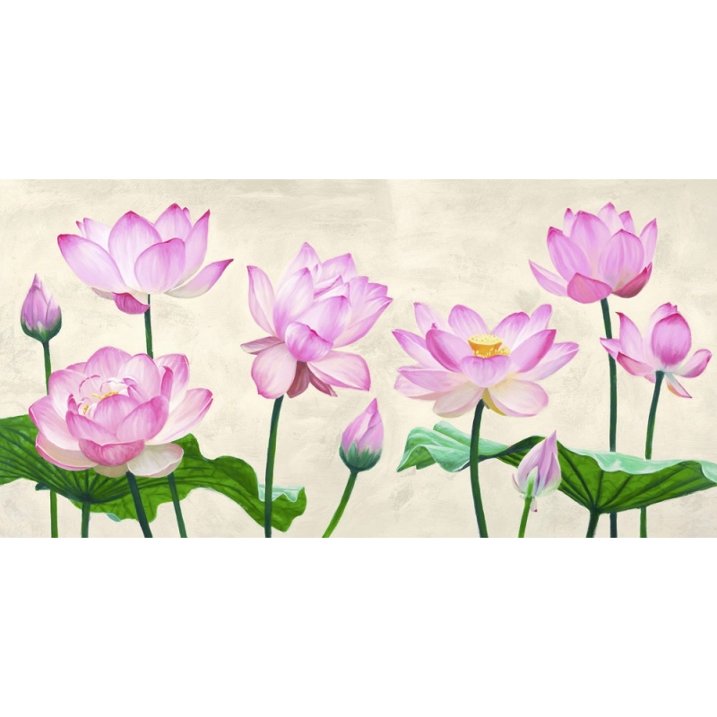 Cuadros de flores modernos en canvas. Shin Mills, Flores de loto