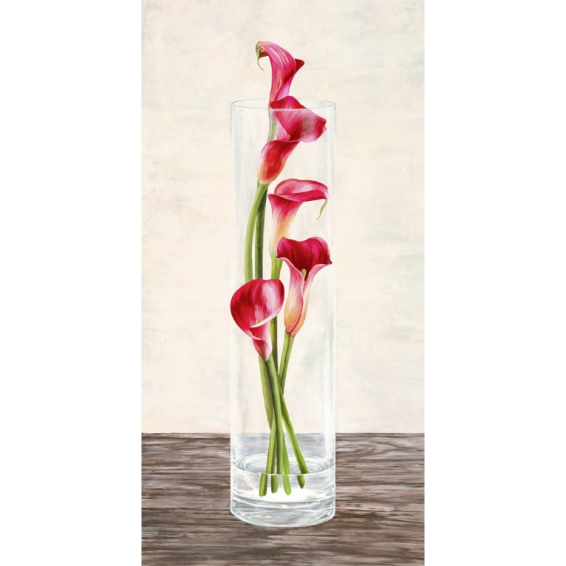 Leinwanddruck mit modernen Blumen. Shin Mills, Arrangement of Callas