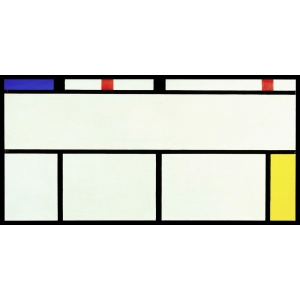 Cuadro abstracto en canvas. Piet Mondrian, Composition