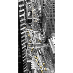Quadro, stampa su tela. Michel Setboun, Taxi giallo a Times Square, New York