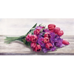 Tableau floral sur toile. Cristina Mavaracchio, Bouquet