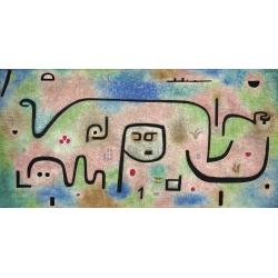 Cuadro abstracto en canvas. Paul Klee, Insula Dulcamara