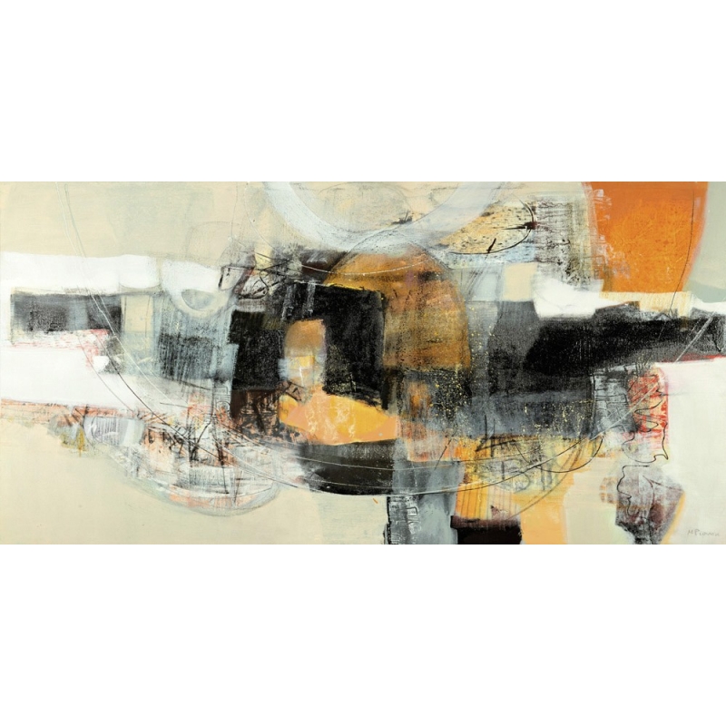 Cuadro abstracto moderno en canvas. Maurizio Piovan, Tiempos remotos