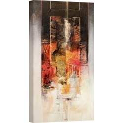 Cuadro abstracto moderno en canvas. Giuliano Censini, Sinfonía en rojo