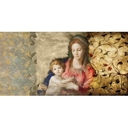 Wall art print and canvas. Simon Roux, Virgin Mary (after Bronzino)